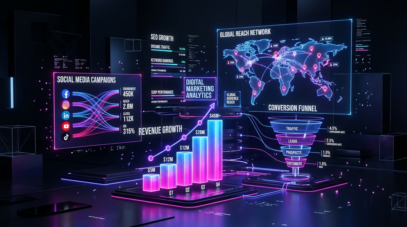 Digital Marketing and Performance Growth illustration