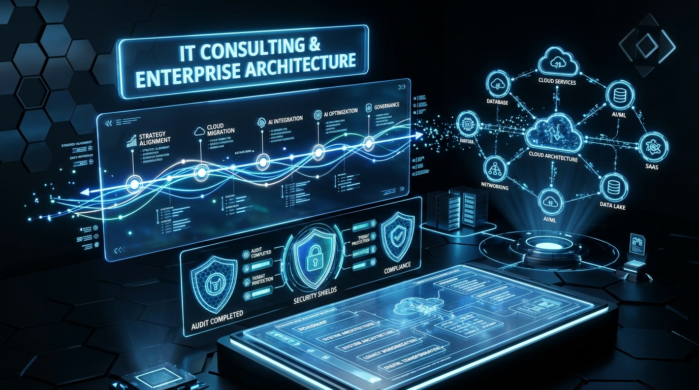 IT Consulting and Architecture illustration