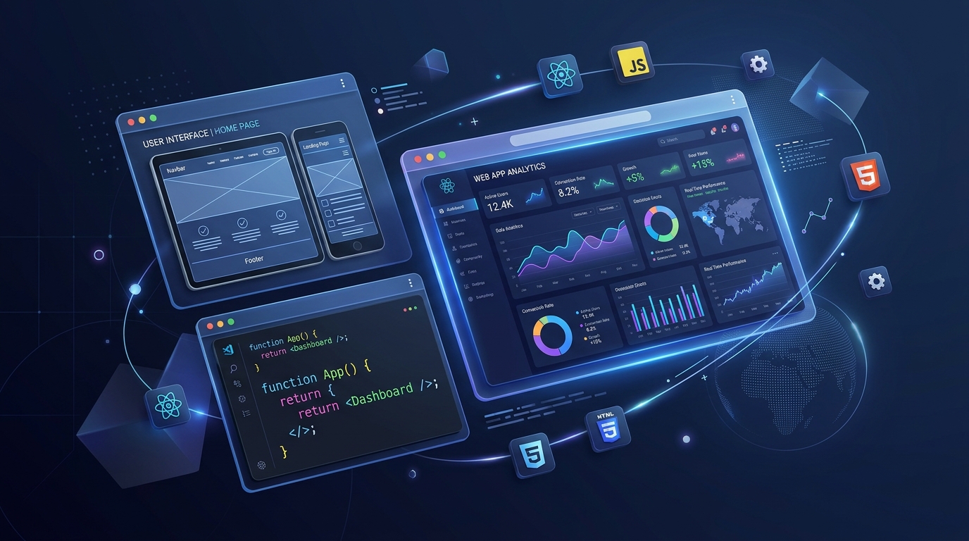 Web Applications development illustration